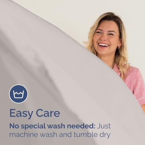 Full Fitted Bed Sheet - Bottom Single Fitted Sheet Only - Soft Hotel Luxury Bedding w/ 8-16 Inch Deep Pockets - Breathable, Cooling & Wrinkle Free - Easy-Care, Fade and Shrink Resistant - Light Grey 7