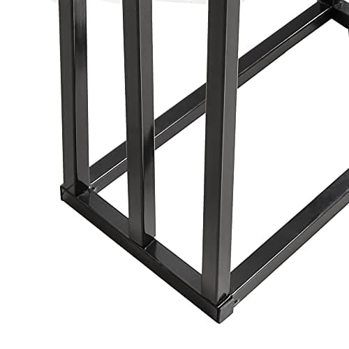 BOFENG 3 Tiers Black Metal Towel Rack Chrome Tall Industrial Modern Freestanding Towel Holder for Bathroom Accessories Organizer for Bath Storage & Hand Towels,Washcloths,Next to Tub or Shower 6