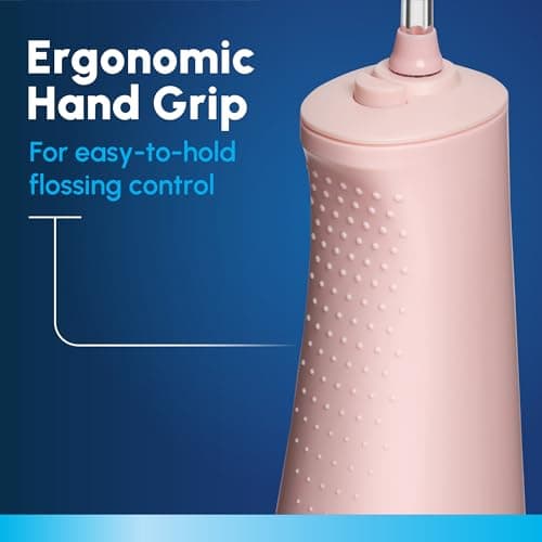 Waterpik Cordless Pulse 3100 Rechargeable Portable Water Flosser for Teeth, Gums, Braces Care and Travel with 2 Flossing Tips, Waterproof for Shower Use, ADA Accepted, WF-20 Pink, Amazon Exclusive 6