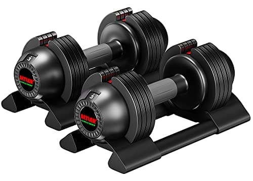Adjustable Dumbbell Set 22lbs pair adjustable dumbbell- Perfect for Strength Training and Fitness Workouts