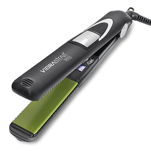 Vibrastrait Pro Vibrating Ceramic Tourmaline Ionic Flat Iron, 1-inch - Fast, Frizz-Free Ceramic Hair Straightener with Easy, Gentle Glide for Waves, Curls, Smooth Hair - Professional Styling Tools