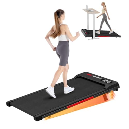 Gywowken Walking Pad with 5% Incline, Under Desk Portable Treadmill for Home Office 4 in 1, Ultra Quiet<45dB, Remote Control, 300+ LB Capacity, Black