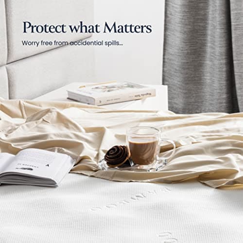 BELADOR Waterproof Mattress Protector Cali King- 3D Air Fabric BAMBOO Mattress Protector Breathable Mattress Cover Noisless & Crinkle Free Sleep Vinyl Free Hypoelergenic Bed Cover Snug Fit Deep Pocket 7