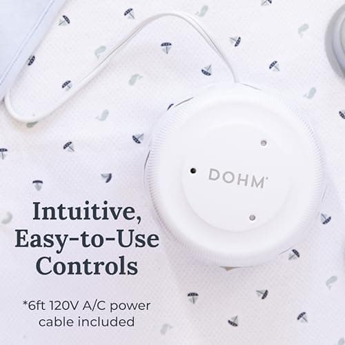 Yogasleep Dohm Uno White Noise Sound Machine, Real Fan Inside for Non-Looping White Noise, Sleep Aid, Office Privacy & Meditation for Adults & Baby, Registry Gift (White) 6