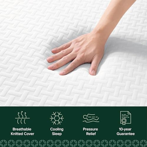 ZINUS 6 Inch Twin Cooling Essential Memory Foam Mattress [NewVersion], Fiberglass Free, Medium Feel, Breathable Cooling Layers, Certified Safe Materials 6