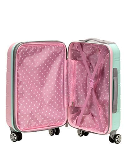 Rockland Melbourne Hardside Expandable Spinner Wheel Luggage, Mint, Carry-On 20-Inch 12