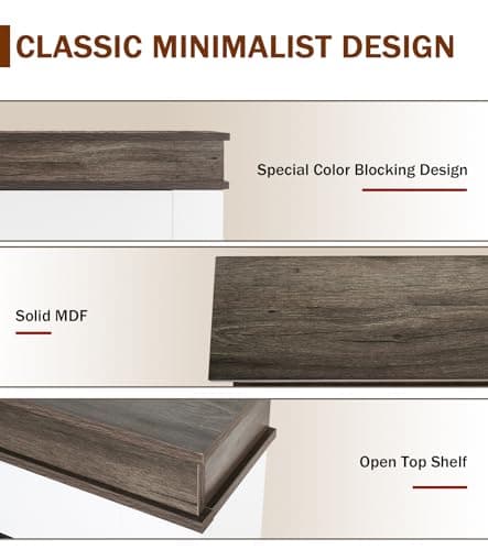 Maxhonor Electric Fireplace Inserts Freestanding Heater for The Living Room Floating Fireplace with 12 LED Colors with Logset and Stones,1500W/750W (30inch with Mantel,White) 7