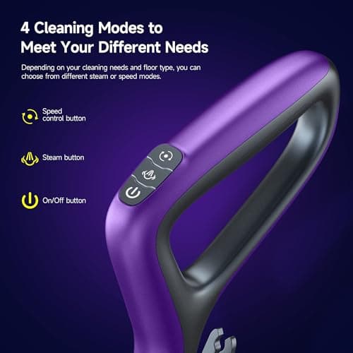 BOJUK Scrubbing Steam Mop, 4 Cleaning Modes & LED Headlights, Steam Mops for Floor Cleaning 5