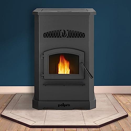PelPro PP150 Pellet Stove for Home Heating - 150 lb Hopper, 49,200 BTU Heats up to 2,500 Sq. Ft., Easy-Dial Temp Control, Built-in Thermostat with Auto-Ignition, Powerful & Quiet 265CFM Blower 5