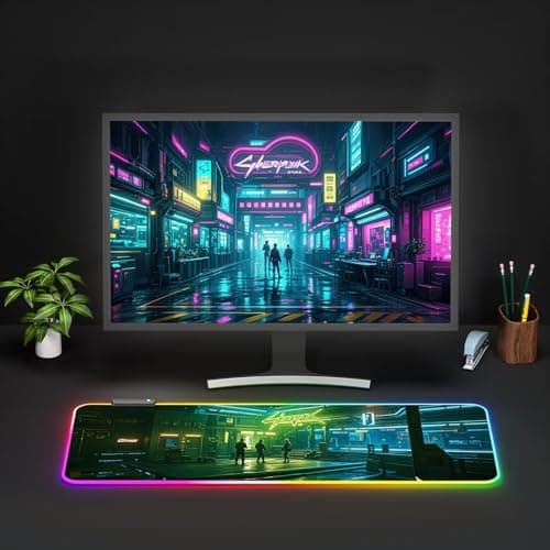 Custom Gaming Mouse Pad with Photo Personalized RGB Mouse Pad Large/XXL/XL Mouse Mat with 12 Lighting Modes for Keyboard PC Laptop Computer Office Waterproof(600x350x3mm/23.6x13.8 inches) 6
