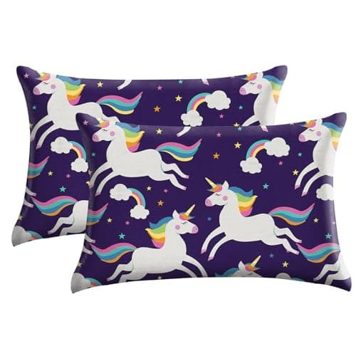 GABraden Satin Pillowcase 2PCS,Mulberry Silk Feeling Pillow Cases for Hair and Skin with Hidden Zipper,Silky Soft Satin Pillowcases with Standard Size 20"X 26" (Purple-KT15)