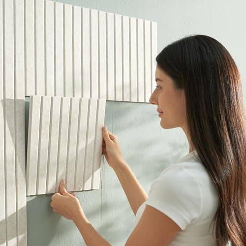 VIVELDA Large Bulletin Board 48"x36" - Office Wall Organizer, Replace your Old Cork Boards for Walls for Office Decor -12-pack Felt Wall Panels to Use in Home Office Decor, Classroom Decor (Limestone) 6