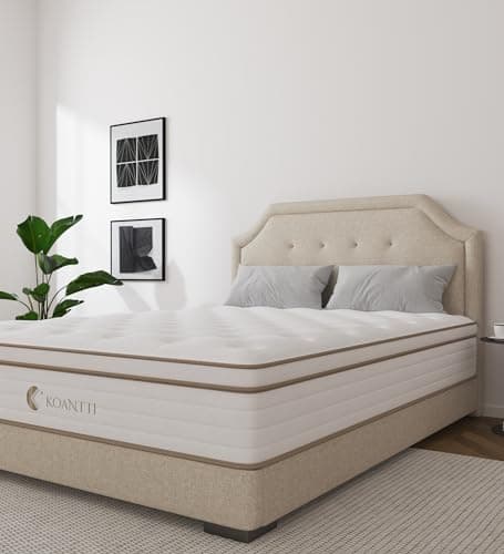 KOANTTI Ful Mattress,Hybrid 10 Inch Full Size Mattress in a Box,Memory Foam & Individually Pocket Spring for Pain Relief,Medium Firm Full Mattresses,CertiPUR-US. 7