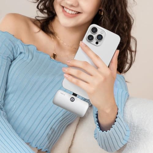 iWALK USB-C Portable Charger for iPhone 15/16: Mini 20W 4,800mAh Wireless Power Bank Fast Charging Travel Battery Pack Compatible with iPhone 16/15/15 Plus/15 Pro/15 Pro Max, Andriod Phone Samsung 7