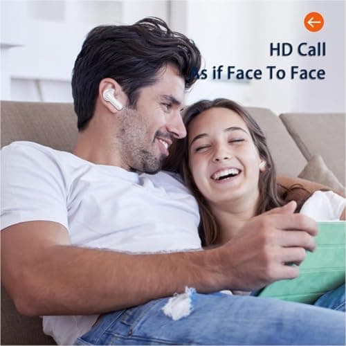 Wireless Earbuds, Bluetooth 5.4 Headphones Ear Buds With Bass Stereo Sound Noise Reduction Earphones, 120H Playtime,IPX7 Waterproof USB-C , Touch Control LED Display Headset For Work Sport (Black) 8