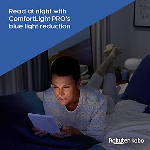 Kobo Libra 2 | eReader | 7” Glare Free Touchscreen | Waterproof | Adjustable Brightness and Color Temperature | Blue Light Reduction | eBooks | WiFi | 32GB of Storage | Carta E Ink Technology | Black 7