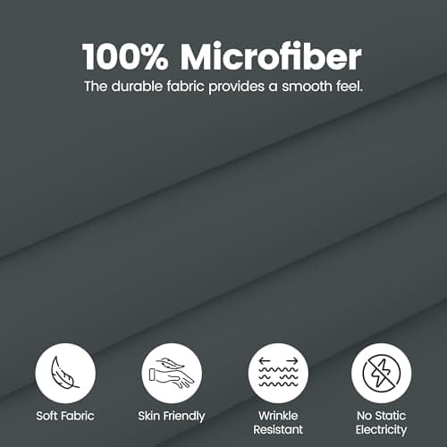 Utopia Bedding Queen Bed Skirt - Soft Quadruple Pleated Ruffle - Easy Fit with 16 Inch Tailored Drop - Hotel Quality, Shrinkage and Fade Resistant (Queen, Grey) 7