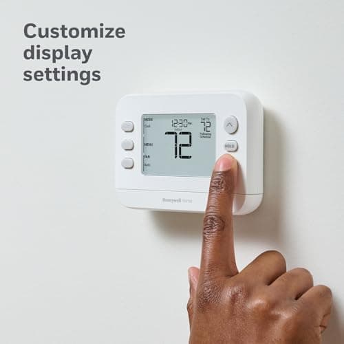 New! Honeywell Home Programmable Thermostat, Single-Stage, 1 Heat/1 Cool Compatibility, 5-2 Day Schedule, X2P, White, RTH20B 7