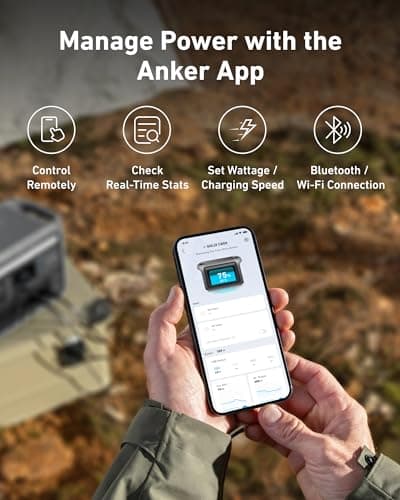 Anker SOLIX C800 Portable Power Station, 1200W (Peak 1600W) Solar Generator, Full Charge in 58 Min, 768Wh LiFePO4 Battery for Outdoor Camping, RVs, Road Trip, and Power Outages (Optional Solar Panel) 8