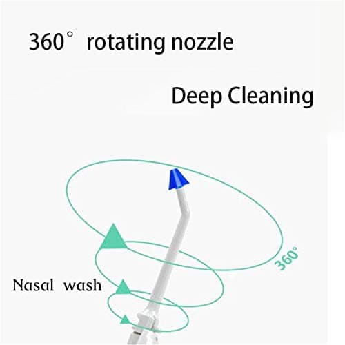 Portable Oral Irrigator Water Flosser Dental Water Toothbrush Toothpick Nasal Irrigator Implement Teeth Cleaner Water Flossers for Teeth,Home Travel Water Flosser with 4pcs Nozzles 5