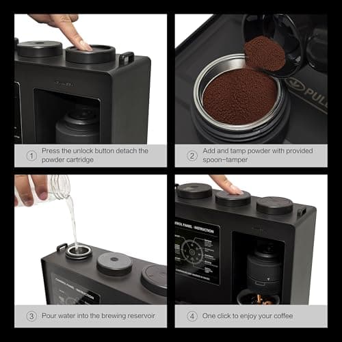 CANDY Portable Espresso Machine with Strap, 3 in 1 Coffee Maker, One-Touch Operation, Rechargeable Cold Brew Up to 60 Cups, for Ground, Ideal for Camping, RV & Outdoor, Home, Heating in Plug-in Mode 9