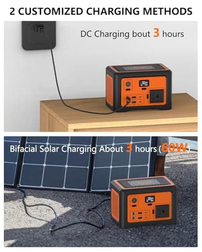 Tiexei S1 Portable Power Station,192W Camping battery generator,Solar power station,electric generator with AC Outlet 100W for Home Backup Outdoor Emergency Camping RV with Bluetooth 5