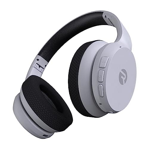 Raycon Fitness Bluetooth Headphones - Over The Ear Running Headphones, Active Noise Cancelling Wireless Headphones + Awareness Mode, Bluetooth Headset with Mic, 45 Hours of Battery Life (White)