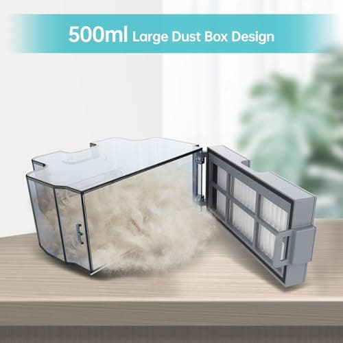 Lefant Robot Vacuum Cleaner, 120 Mins Runtime, Compact Design, Low Noise, Powerful Suction, Wi-Fi/App/Voice Control, Self-Charging, Scheduled Cleaning, Ideal for Pet Hair and Hard Floors, M210 Black 9