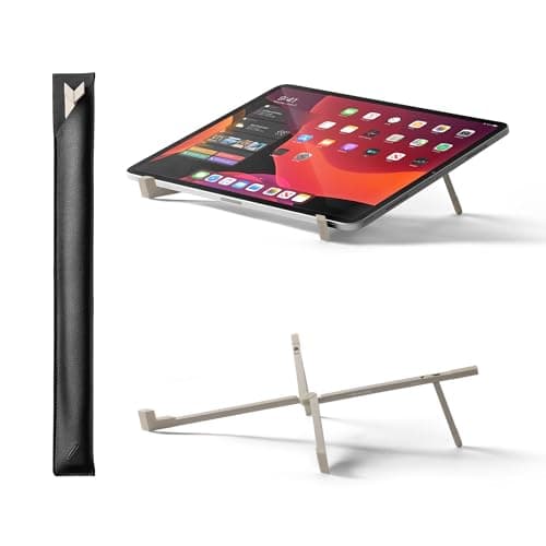 Native Union Fold Laptop Stand – Ultra-Slim Foldable & Portable Laptop Stand – Ergonomic & Optimized Viewing Angle – for 13 to 16 Inch MacBooks & Laptops, 10 to 16 Inch iPads & Tablets (Sandstone)