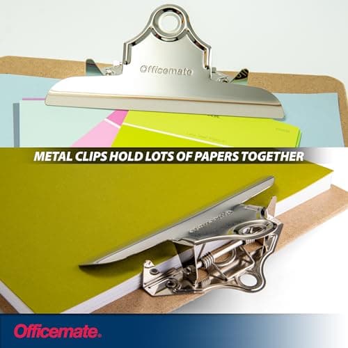 Officemate Recycled Wood Clipboard, 6 Inch Clip, 1 Pack Clipboard, Letter Size (9 x 12.5 Inches), Brown (83100) 5