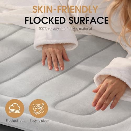 DIVON King Size Air Mattress with Built in Pump Raised,18’’King Air Mattress with Wave Pattern,Blow Up Mattress in 3 Mins,Self Inflatable Mattress for Camping,Floor&Travel,Portable Air Bed for Adults 5