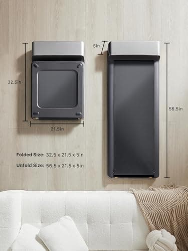 WALKINGPAD P1 Foldable Walking Pad Treadmill for Home Office, Under Desk Treadmill with Adaptive Speed Control, Compact Design for Small Spaces, No Assembly Needed 5