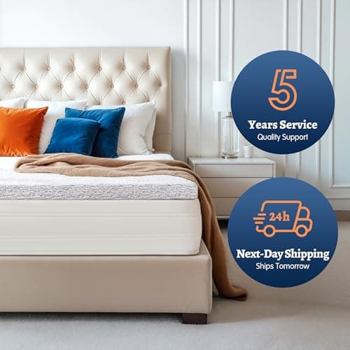 Subrtex Memory Foam Mattress Topper, 3 Inch Queen Mattress Topper for Pressure Relieving, Soft Breathable Single Bed Toppers Mattress Pads with Removable Washable Cover 6