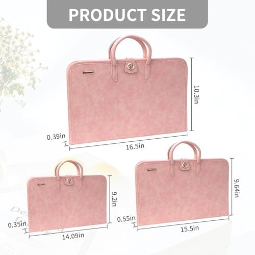 PU Laptop Sleeve Pink With Handle Protective Case Laptop Bag(15.6 inch) 5