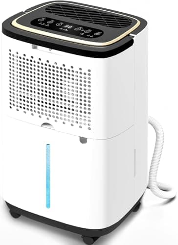 Nexaro 5000 Sq. Ft. Dehumidifier for Basement, 50 Pint Quiet Dehumidifiers for Home with Drain Hose, Smart Humidity Control, 24H Timer & Child Lock, Ideal for Large Rooms, Bathroom, Bedroom, Garage