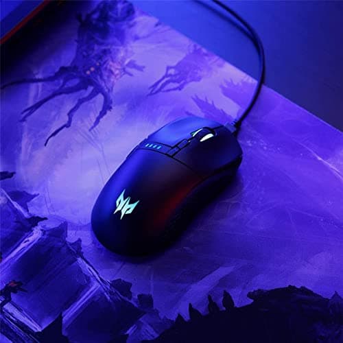 Acer Predator Cestus 350 Wireless Gaming Mouse: NVIDIA Reflex - Up to 16000 DPI - RGB Lighting - 8 Programmable Buttons - On-Board Memory - 5 Profile Settings - Pixart 3335 Sensor - Black, (Pack of 1) 8