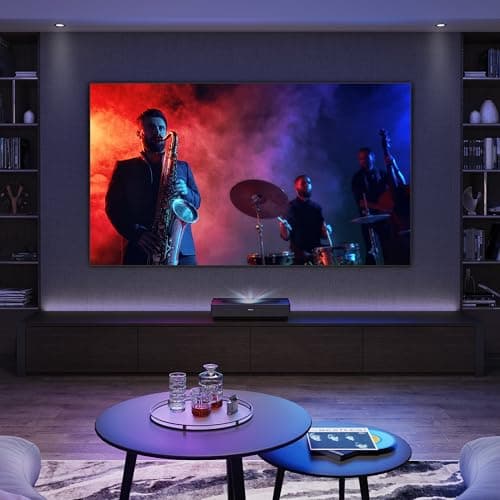 Hisense 100L5H Laser TV Ultra Short Throw Projector with 100" ALR High Gain Screen, 4K UHD, 2700 ANSI Lumens, Dolby Vision & Atmos, HDR10, Google TV, Netflix 17