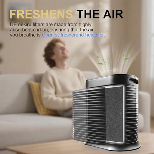 Dekiru Activated Carbon Filter Precut for HPA300 Prefilter Compatible with Honeywell Air Purifier Filter Replacement, Fit for Easy Installation Advanced Filters (6 Pack) 6