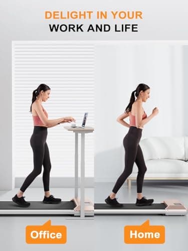 Lacuffy Walking Pad Treadmill, Under Desk Treadmill, Mini Walking Pad for Small Spaces with APP and Remote Control, 2.5 HP, 265 LBS Capacity 5