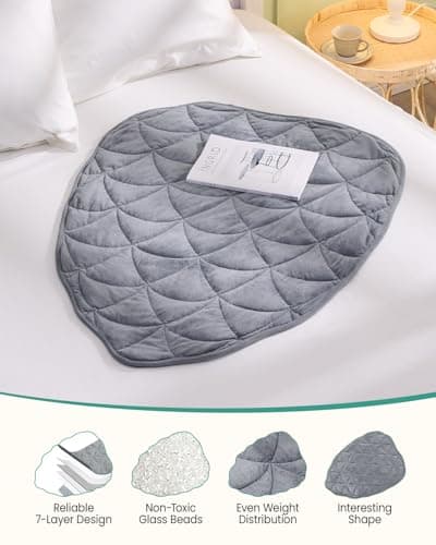 immtree Weighted Lap Blanket for Adults 5lbs, Small Weighted Blanket for Travel, Calming, Relaxing, Sleeping, Napping, All-Season Weighted Lap Pad-Machine Washable-30 x40 XXL Size for Full Coverage 6