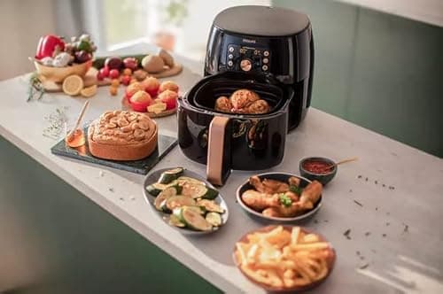 Philips Premium Smart Sensing Digital Airfryer XXL with Fat Removal Technology | 3lb/7qt | Black | HD9867/16 (Renewed) 7