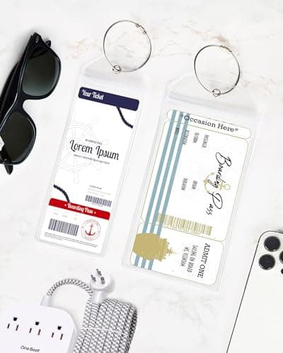 8 Pack Luggage Tags Travel Essentials & Cruise Essentials for NCL, Princess, Carnival, Royal Caribbean & Celebrity Cruise Ships by SEAVILIA 7