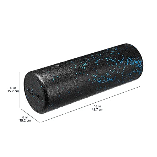 Amazon Basics High Density Foam Roller for Exercise and Recovery, 18 Inches, Blue Speckled 5