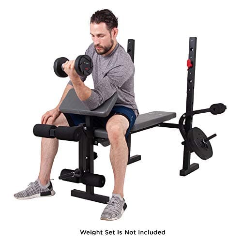 Body Champ Standard Weight Bench with Butterfly and Preacher Curl, Incline/Flat Adjustable BCB580 9