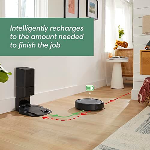 iRobot Roomba i3+ EVO (3550) Self-Emptying Robot Vacuum – Now Clean by Room with Smart Mapping, Empties Itself for Up to 60 Days, Works with Alexa, Ideal for Pet Hair, Carpets​, Roomba i3+ 7