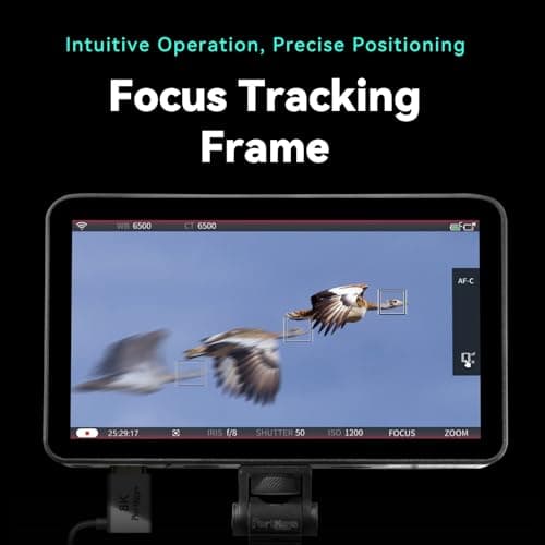 Portkeys LH7P 7inch Camera Monitor 1000nit High Brightness 1920 x 1080 IPS Touchscreen Monitor, with Built-in Wireless Module, Support Stretch Effects, 3D LUT Output for DSLR Cameras (Black) 5