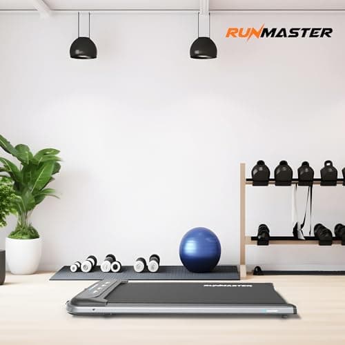 RunMaster Under Desk Treadmill - Portable 320lb Capacity, Quiet, Efficient, Installation Free, Space-Saving Jogging Machine That Transform Your Home/Office into a Fitness Hub Workout - Black 2