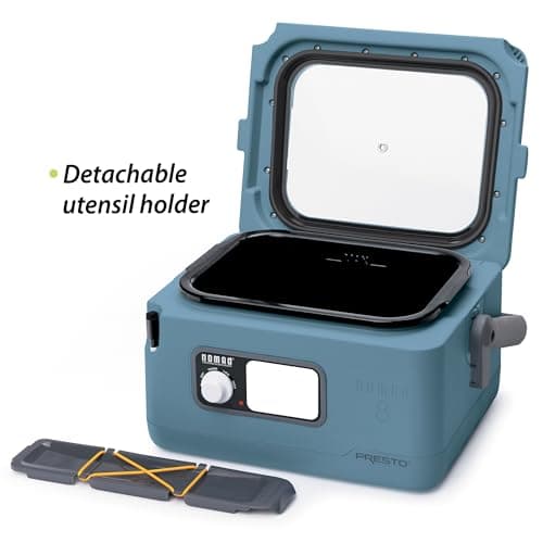 Presto 06017 8-Quart Nomad Traveling Slow Cooker, Blue 7