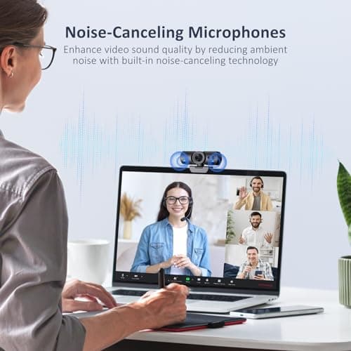 NexiGo HelloCam Pro, Webcam with Windows Hello, 1080P 60FPS Autofocus, True Privacy, Automatic Electronic Shutter, Computer Camera, Microphone, Facial Enhancement, HD USB Web Cam 8