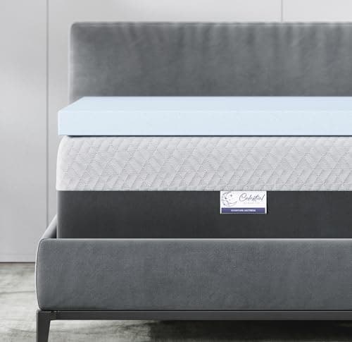 Celestial Sleep Memory Foam Mattress Topper, Cool Gel Infused, CertiPUR-US, 3 inch Medium Soft - Twin